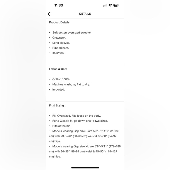 Gap Women’s Oversized Sweater - Picture 6 of 6